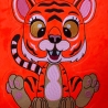 Stickdatei Applikation Tiger Lilly in 3 Größen