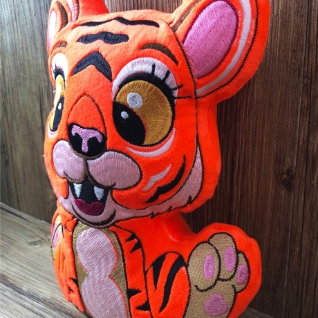 Stickdatei ITH Tiger Lilli für Rahmen 20x30 cm