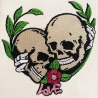 Stickdatei Totenkopf Love in 5 Größen