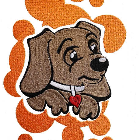 Stickdatei Hund Strolch in 6 Größen