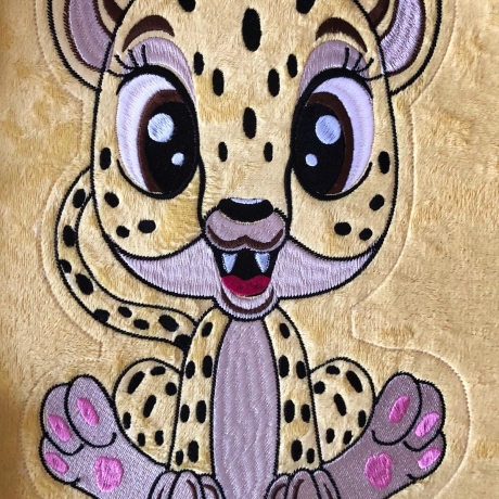 Stickdatei ITH Gepard Milly für Rahmen 16×26 cm