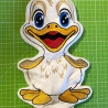 Stickdatei ITH Ente Duggy für Rahmen 16x26 cm