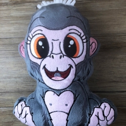 Stickdatei ITH Gorilla Bruno für Rahmen 20×30cm