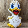 Stickdatei ITH Ente Duggy für Rahmen 16x26 cm