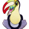 Stickdatei Applikation Tucan Ferdinand in 3 Größen