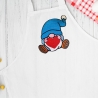 Stickdatei Gnom mit Herz in 6 Größen