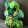 Stickdatei ITH Drache Flipp für Rahmen 20 x 30 cm