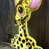Stickdatei ITH Giraffe Monika für Rahmen 20x30 cm