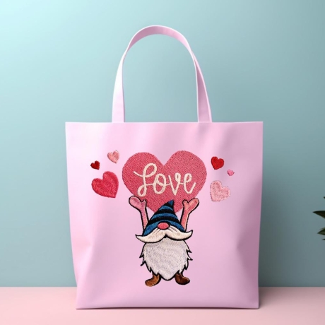Stickdatei Love Gnom in 6 Größen, Maschinenstickerei
