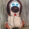 Stickdatei ITH Hund LUCKY für Rahmen 16×26 cm