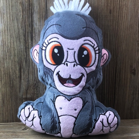 Stickdatei ITH Gorilla Bruno für Rahmen 16×26 cm