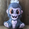 Stickdatei ITH Gorilla Bruno für Rahmen 16×26 cm