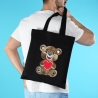 Stickdatei Applikation Bär Fred in 3 Größen