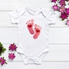 Stickdatei Baby Füßchen in 6 Größen, Stickmuster zur Geburt