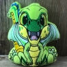 Stickdatei ITH Drache Flipp für Rahmen 20 x 30 cm