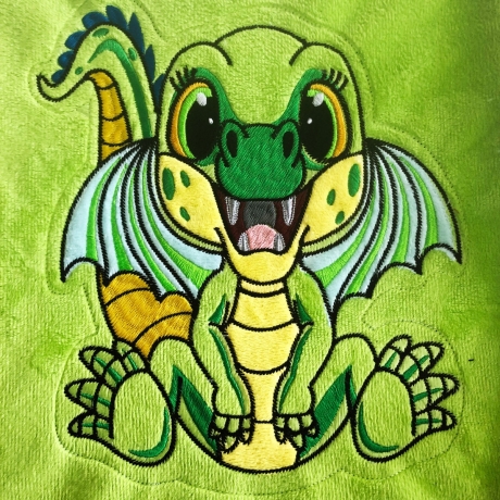 Stickdatei ITH Drache Flipp für Rahmen 20 x 30 cm