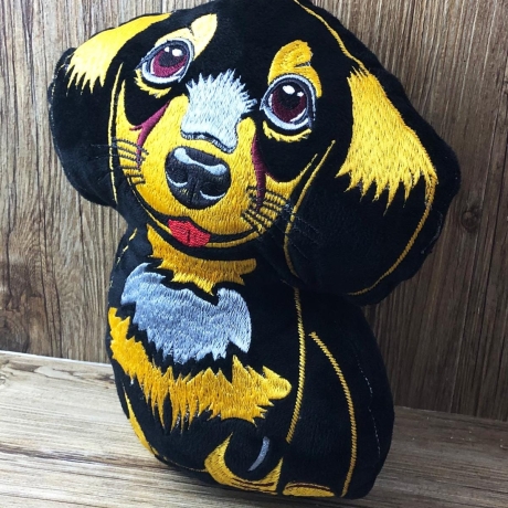 Stickdatei ITH Dackel Waldi für Rahmen 20x30 cm
