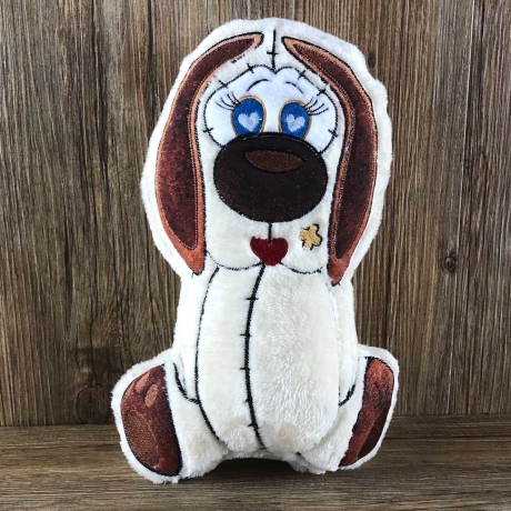 Stickdatei ITH Hund LUCKY für Rahmen 16×26 cm