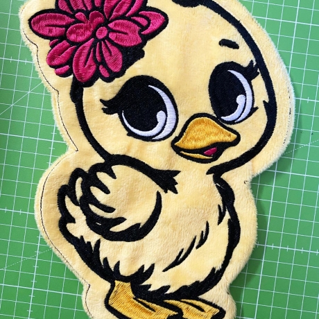 Stickdatei ITH Entchen Schnuggelinchen für Rahmen 16x26 cm