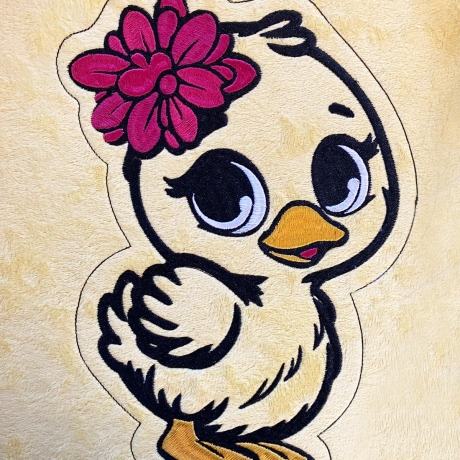Stickdatei ITH Entchen Schnuggelinchen für Rahmen 16x26 cm