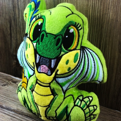 Stickdatei ITH Drache Flipp für Rahmen 20 x 30 cm