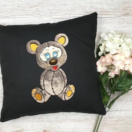 Stickdatei Applikation Maus Speedy in 3 Größen