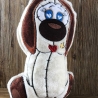 Stickdatei ITH Hund LUCKY für Rahmen 16×26 cm