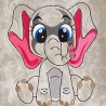 Stickdatei ITH Elefant Betty für Rahmen 16×26 cm