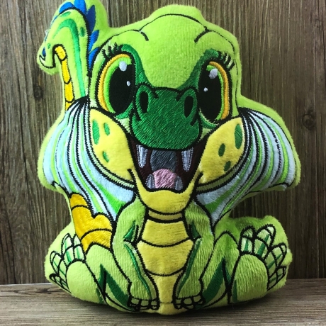 Stickdatei ITH Drache Flipp für Rahmen 20 x 30 cm