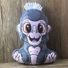 Stickdatei ITH Gorilla Bruno für Rahmen 16×26 cm