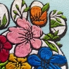 Stickdatei florale Hundepfote in 6 Größen, Maschinenstickdatei