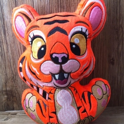 Stickdatei ITH Tiger Lilli für Rahmen 20x30 cm