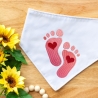 Stickdatei Baby Füßchen in 6 Größen, Stickmuster zur Geburt