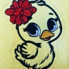 Stickdatei ITH Entchen Schnuggelinchen für Rahmen 16x26 cm