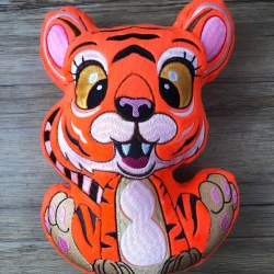 Stickdatei ITH Tiger Lilli für Rahmen 16x26 cm