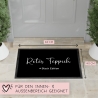 Roter Teppich - Black Edition Fußmatte Türmatte mit Spruch 60x40cm - für innen und außen -Vorleger für die Haustür - Flur - Einweihung