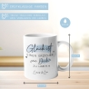 Personalisierte Tasse: Glück ist einen Erzieher wie dich zu haben.Perfektes Geschenk zum Geburtstag, Ostern, Weihnachten oder zum Abschied