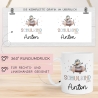 Kindertasse Schulkind 2024 mit Flugzeug-Motiv - personalisierte Kakao Tasse mit Namen - ideales Kindergeschirr - perfektes Geschenk Kinder