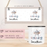 Schulanfang  Kindertasse Schulkind 2024 mit UFO-Weltraum-Motiv - personalisierte Emaille-Tasse mit Namen - ideales Einschulungsgeschenk