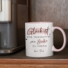 Handgefertigte Personalisierte Tasse mit Wunschnamen – Glück ist eine TAGESMUTTER wie dich zu haben - Geschenk zu Ostern, Weihnachten - Name