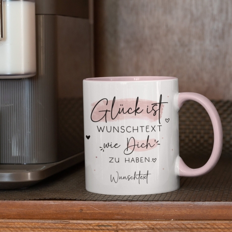 Handgefertigte Personalisierte Tasse – Glück ist eine HEBAMME wie dich zu haben - Geschenk zum Geburtstag, Ostern, Weihnachten -Wunschnamen