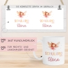 Ballerina Kindertasse Schulkind 2024 Fee Name Tasse Kind Kindergeschirr personalisiert Kinder Geschenk Kakaotasse Geburtstagsgeschenk