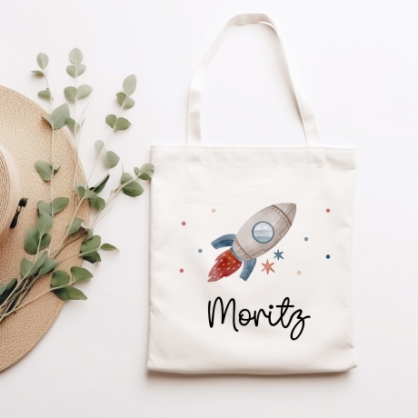 Schulkind 2024 Rakete Tasse Personalisiert mit Wunschnamen Kindertasse mit Namen zur Einschulung