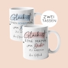 Personalisierte Tasse zum Vatertag mit Spruch Glück ist einen Papa wie dich zu haben Geburtstag, Geschenk, Ostern, oder Weihnachtsgeschenk