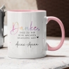 Personalisierte Tasse - Danke dass du mir beim wachsen geholfen hast - Erzieherin Tasse - Tasse Erzieherin Abschied - Wunschnamen - Geschenk