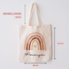 Regenbogen Stofftasche Tasche Kinder-Beutel mit Namen als Sporttasche, Wechselwäsche, Tragetasche - Kita, Schule & Kindergarten - Motiv 07