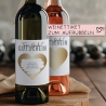 Gutschein Für dich Weinflaschen-Etikett | Personalisiertes Wein Flaschen Etikett | Rubbellos Weinetikett Weihnachten - Rosa