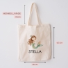 Kindergarten Einschulung Meerjungfrau Kinder-Beutel Stofftasche Personalisiert mit Wunschnamen für Schule, Wäschebeutel, Wechselwäsche
