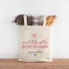 Weltbeste Bonus Mama Tasche Stoffbeutel - mit Wunschname - Einkaufstasche - Bonusmama Mutterliebe Geschenkidee Muttertag - Personalisiert