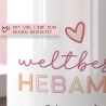 Weltbeste Hebamme Tasse mit Namen - Geschenk personalisiert - Geschenk zum Geburtstag, Ostern, Weihnachten - Wunschnamen